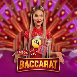 Live Casino logo of Mega Baccarat from Pragmatic Play at Robocat Casino
