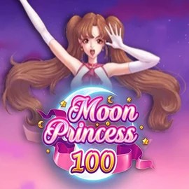 Slots logo of Moon Princess 100 from Play'n GO at Robocat Casino