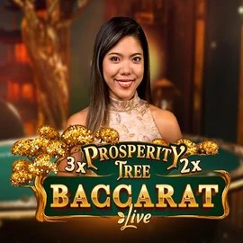 Prosperity Tree Baccarat slot logo by Evolution at Robocat Casino